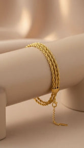 Gold Rope Chain Bracelet