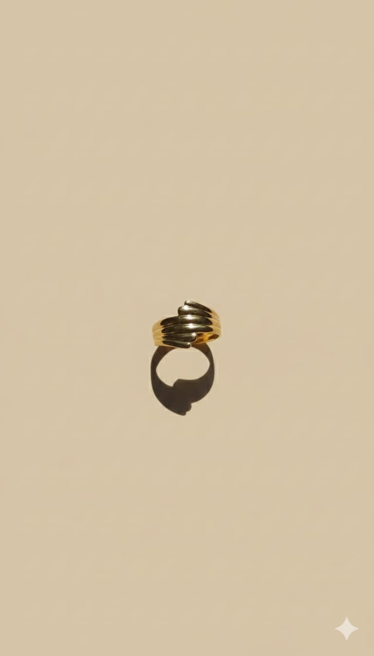 Gold Twisted Wrap Ring