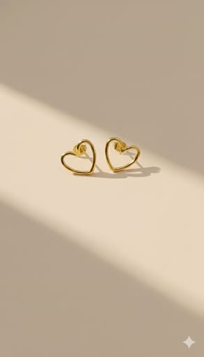 Heart Stainless Studs